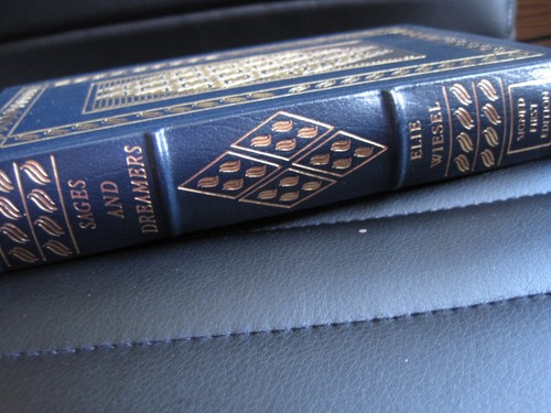 ELIE WIESEL SIGNED - SAGES AND DREAMERS EASTON PRESS LEATHER FIRST EDITION NOBEL - Picture 10 of 10