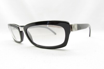 BURBERRY BY SAFILO DESIGNER BLACK RECTANGULAR SUNGLASSES  display picture 3