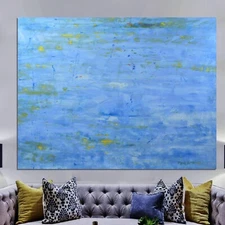 Pollock/Richter style Professional Painting 84”X62” (7 Foot) Abstract Modern XL