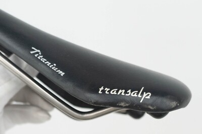 SELLE ITALIA FLITE TRANSALP TITANIUM BLACK 1995 VINTAGE SADDLE