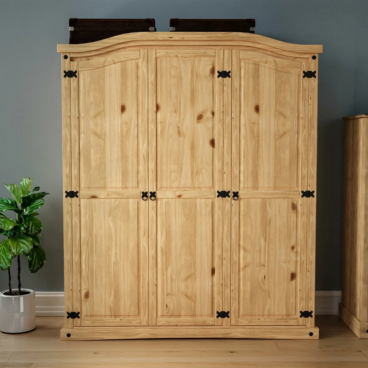 Mexican pine 3 door wardrobe deals