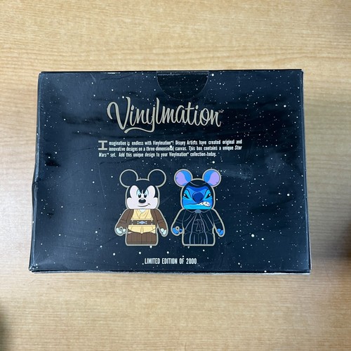 DISNEY Vinylmation 3" Park Set 1 Star Wars Jedi Mickey Emperor Palpatine Stitch - Picture 3 of 5
