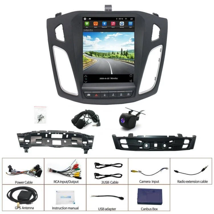 Für Ford Focus MK3 2012-2018 Android 13 Autoradio CarPlay WIFI GPS Navi + Kamera - Bild 2 von 4