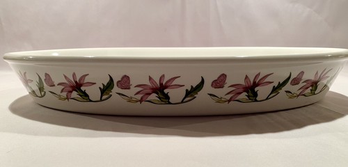 Vintage Portmeirion Botanic Garden Oval Baking Serving Bowl 15.5 X 10 Hyacinth - Picture 4 of 12