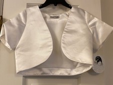 NEW Sarah Louise Girls Jacket White Special Occasion Size 6 years 4145