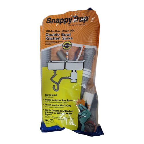 Snappy Trap 1 1/2" All-In-One-Drain Kit for Double Bowl Kitchen Sinks - Picture 2 of 3