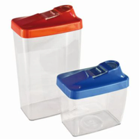 Bekaform SchüTtdose 1,5 Liter Vorratsdose Transparent Aufklappbarer Deckel