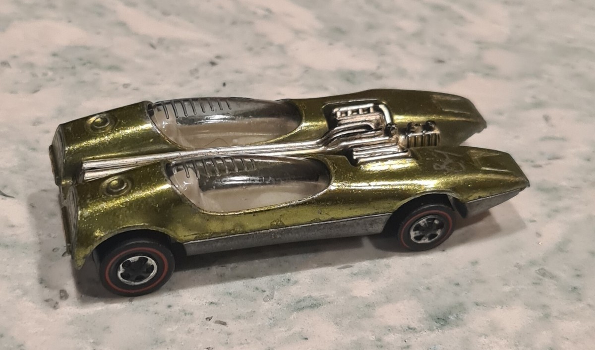 HotWheels SPLITTIN' IMAGE ホットウィール　ヴィンテージ Hot Wheels Redline 1968 Splittin Image, Metallic Light Blue