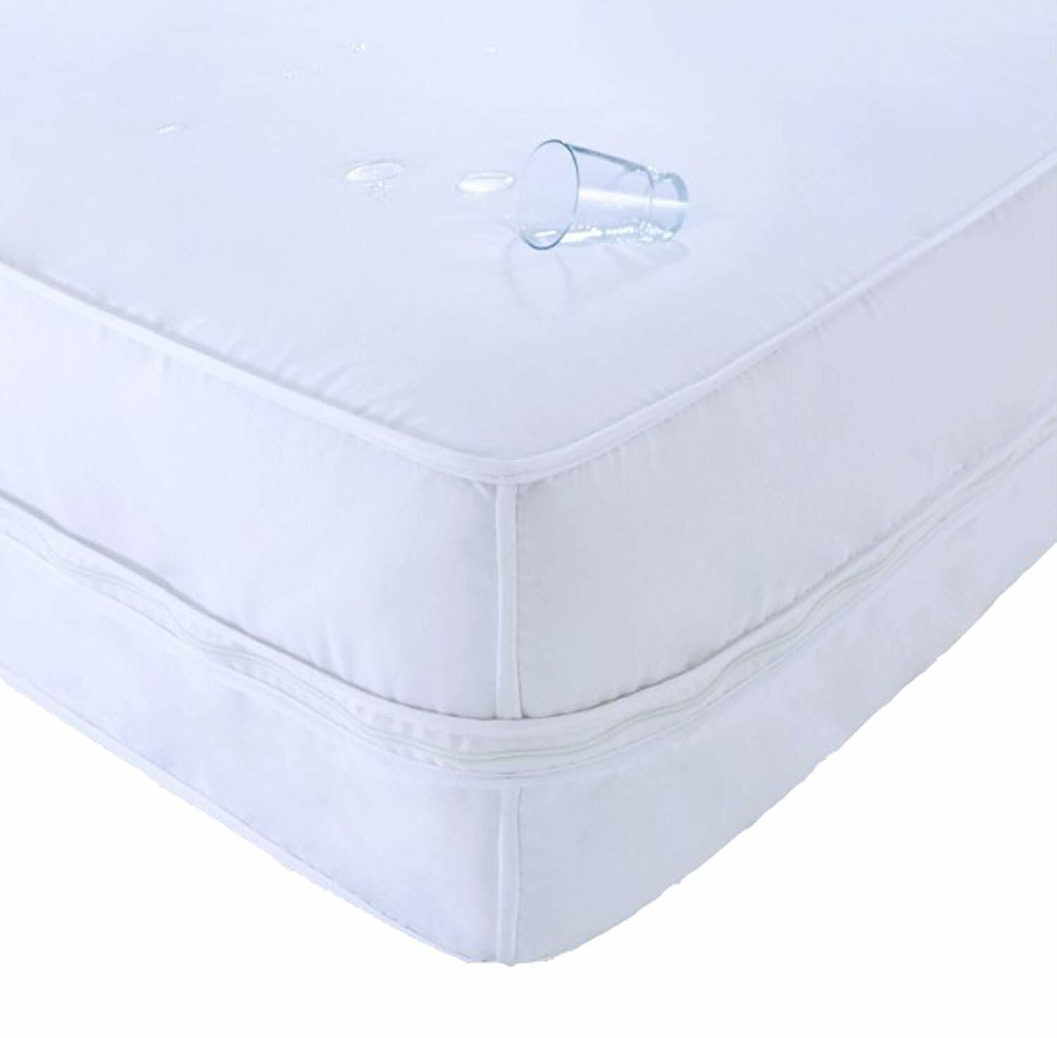 Stayclean Microfiber Water and Stain Resistant Mattress Protector, Full