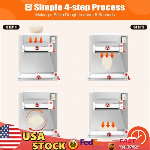 Commercial Automatic Dough Roller Sheeter Pizza Dough Roller Sheeter Max16"