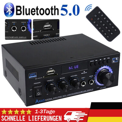 600W Auto Bluetooth Verstärker Stereo Amplifier MP3 FM USB Vollverstärker 12V
