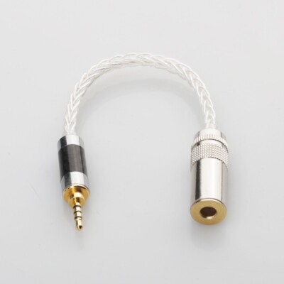 Audiocrast Audio Adapter Cable 2.5mm TRRS Balanced to 4.4mm 7N OCC Silver Plated