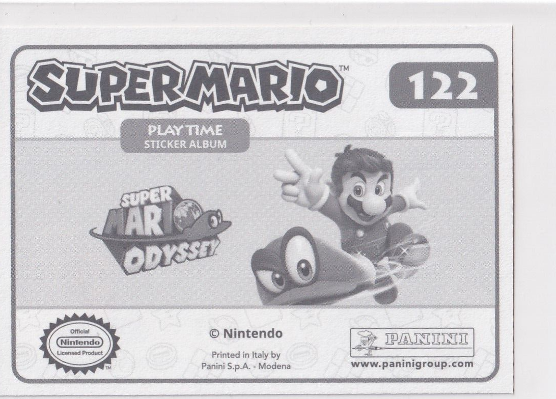 Panini Super Mario Playtime 2023 Sticker Nr. 122 Mario Gold