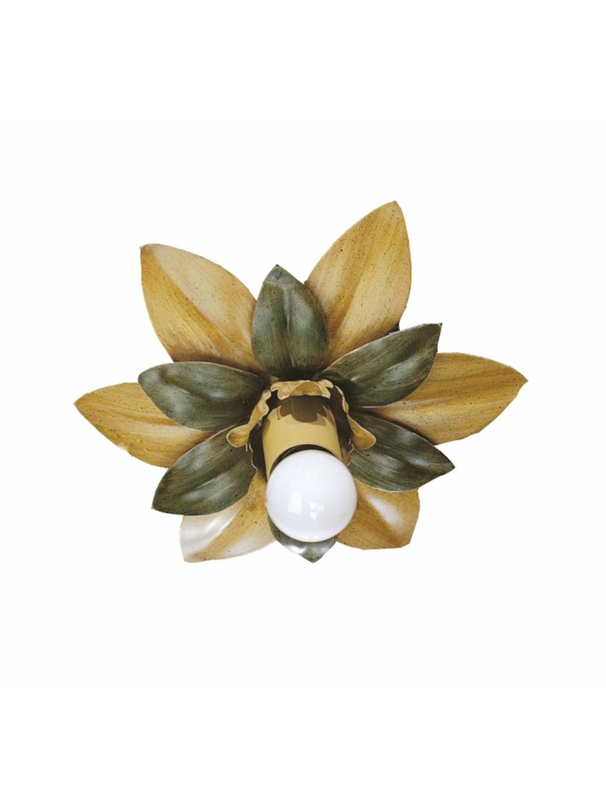 PLAFONIERA IN FERRO BATTUTO A 1 LUCE COLL ESSE 138/1P
