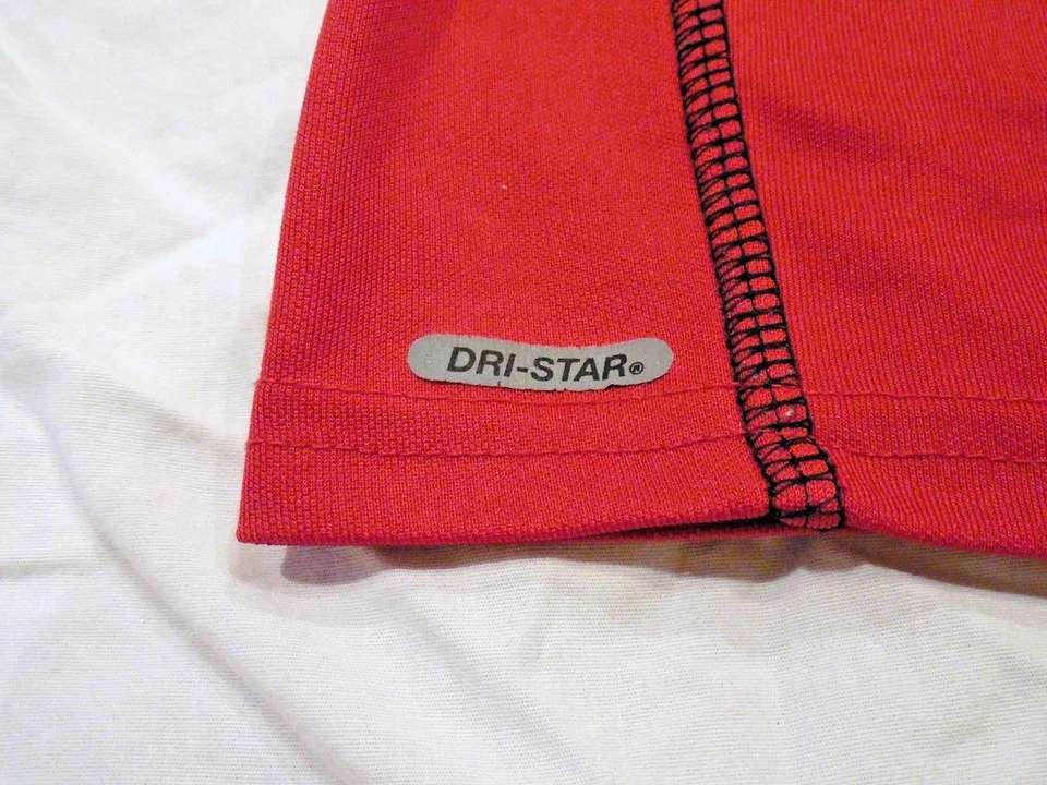 Starter Dri-Star Shirt Youth Size Large 10-12 Red Short Sleeve Athletic Sports T - Image 2 of 4