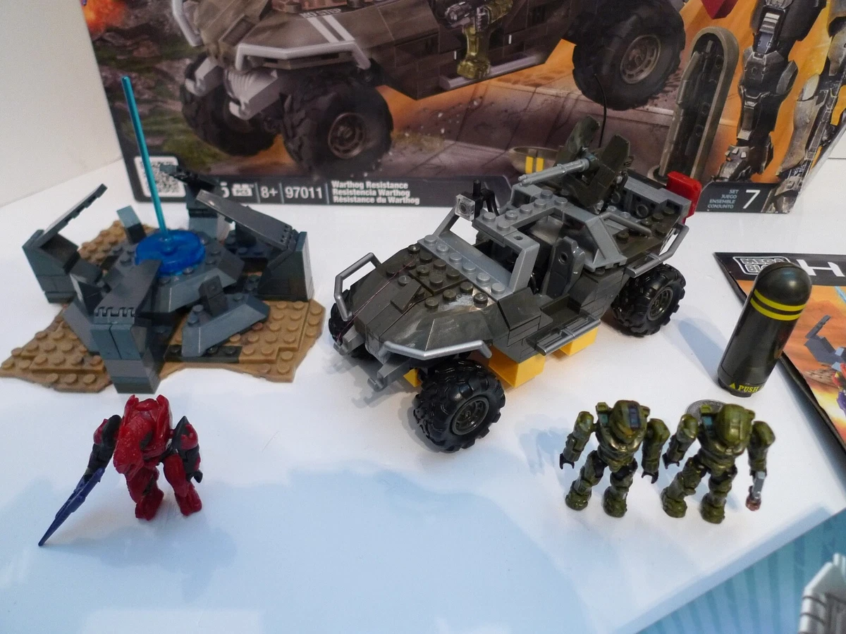 HALO MEGA BLOKS WARTHOG RESISTANCE 97011 COLLECTORS SERIES w Box