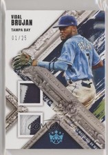 2022 Panini Diamond Kings DK Materials Holo Platinum Blue 1/25 Vidal Brujan qf8