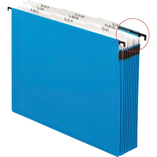 Pendaflex Hanging Pocket Expandable File, A-Z, Blue - Picture 3 of 3