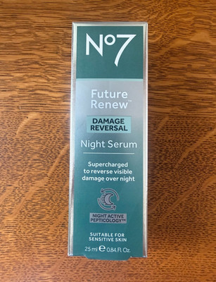 No7 Future Renew Anti-Aging Damage Reversal Night Serum 0.84 fl oz