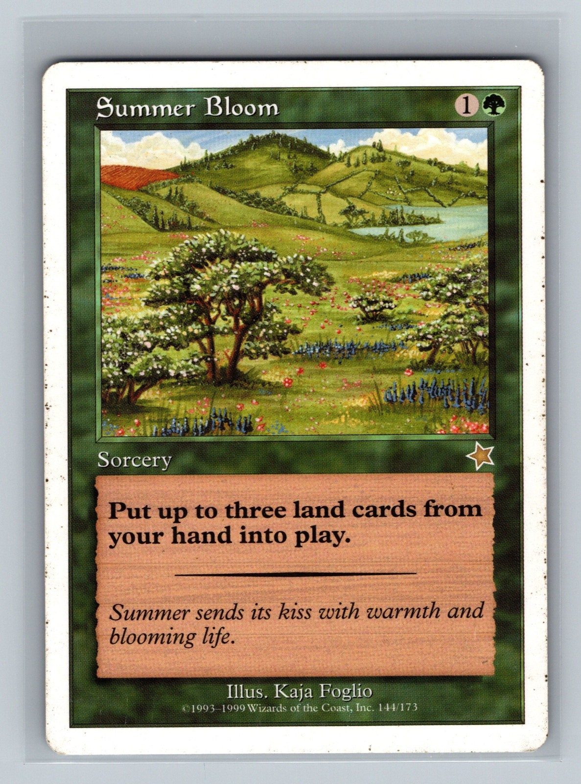 Summer Bloom Magic the Gathering MTG Starter 1999 Kaja Foglio Art Rare