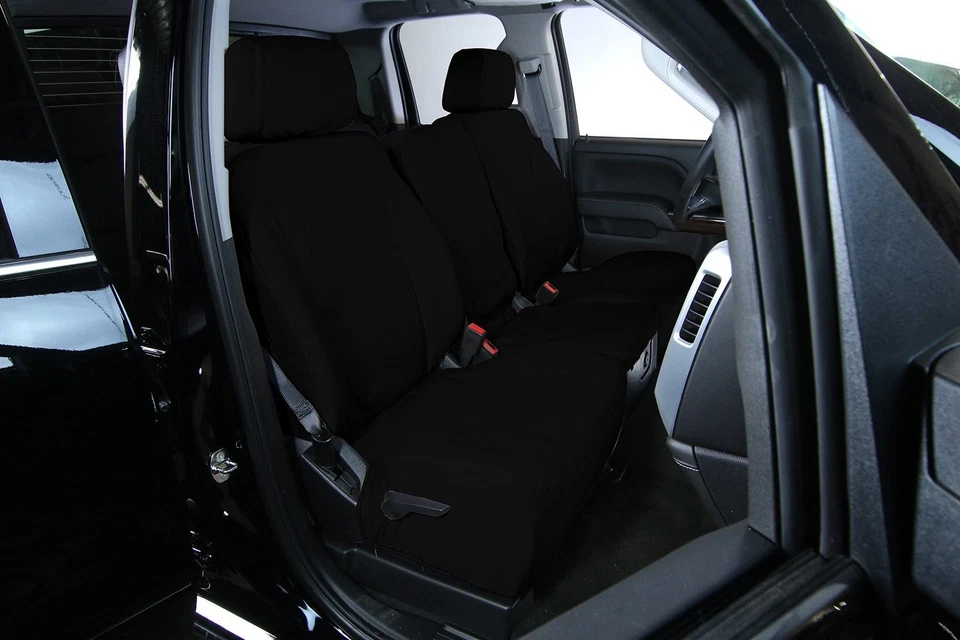 For Ford Aerostar 92-97 Canvas 1st or 2nd or 3rd Row Black Custom Seat Covers — 第 2/4 张图片