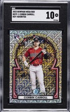 2023 BOWMAN MEGA BOX CHROME ROY FAVORITES #1 CORBIN CARROLL SGC 10 GM