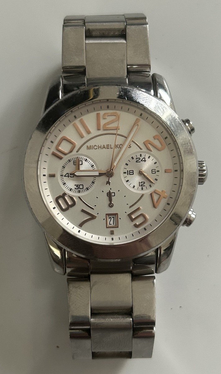 Michael Kors MK5725 Mercer Chronograph Silver Tone Steel 42mm