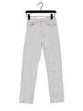 Jeanerica Women's Jeans W 26 in White Cotton with Polyester, Elastane Straight