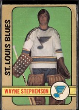 1972-73 O-Pee-Chee 275 Wayne Stephenson St. Louis Blues Rookie Card Error Card. rookie card picture