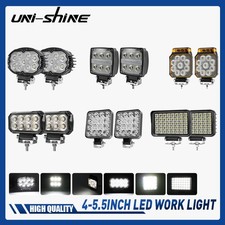 2x Led Work Light Bar Spot Flood Beam For Tractor Excavator Boat Truck Trailer