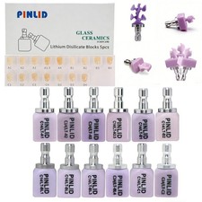 US LT C14 Dental Emax Glass Ceramic Blocks Lithium Disilicate CEREC CAD/CAM