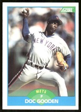 Doc Gooden 1989 Score #200 New York Mets MLB READ FREE SHIPPING AutographDen