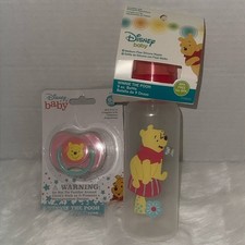 Disney Baby Winnie The Pooh Pacifier with Cover 0m Bottle