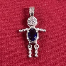 Sterling Silver 925 Birthstone Charm September Baby Boy