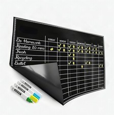 Magnetic Chore Chart Dry Erase Board Kids Adults Refrigerator Wall Calendar 17x1