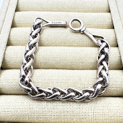 Seltenes Georg Jensen Torun Sterlingsilber Armband Größe 7,5 Zoll Design 299