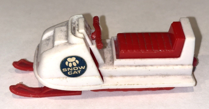 Vintage 1970 Tootsie Toy Snowmobile Snow Cat