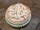 Rare Large Roseville Donatello Powder Jar