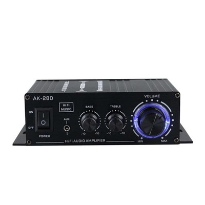 AK 280 Home Audio Amplifier Dual Channel 40Wx2 12V Digital Audio Receiver