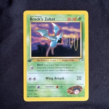 Pokemon Card - Brock's Zubat Gym Heroes 24/132 1st Edition Rare on eBay