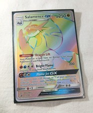 Salamence GX Dragon Majesty 73/70 Pokemon Holo TCG Card Rainbow Secret Rare NM on eBay