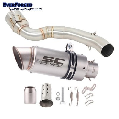51mm Muffler Exhaust Pipe with DB Killer Escape Modified for Duke 200 2020-2024