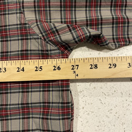 Vintage Polo Ralph Lauren "The Big Shirt" grau/schwarz rot und grün kariert Gr. L - Bild 4 von 6