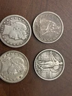 Lot Of 4 Us Quarters 1877S, 1912,1915,1917  Standing Liberty variety 1