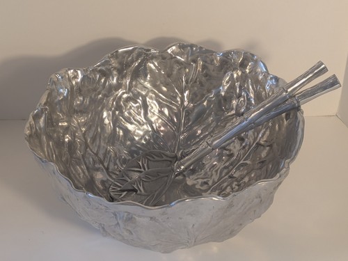 Große Beatriz Ball Garten Kohl Salat Schüssel mit Servierutensilien 12 Zoll - Bild 3 von 8