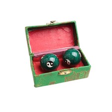 2Pcs Chinese Health Exercise Stress Baoding Balls Relaxation Therapy YIN YANG