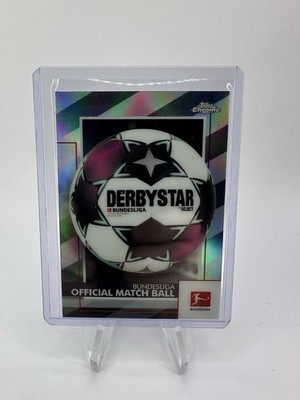 2020-21 Topps Chrome Bundesliga DerbyStar Match Ball Refractor