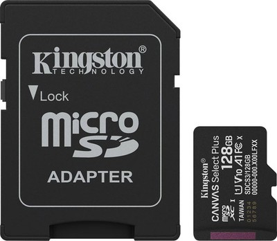 KINGSTON MicroSDXC-Card Canvas Select Plus 128GB 3.Gen inkl. Adapter
