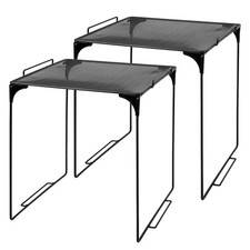 2 Pcs Locker Organizer Foldable Kitchen Mesh Shelf Cabinet Shelves