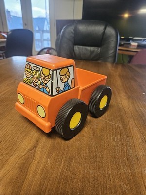 Vintage Orange Tupperware Tupper Toys Pick-Em-Up Truck #1342 Childrens Toy Car
